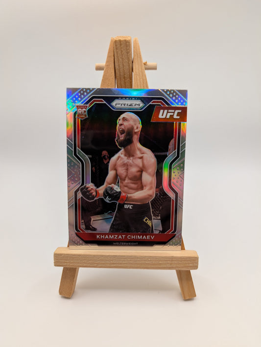 2021 Panini Prizm UFC - Khamzat Chimaev #7 Silver Prizm (RC) FRENLY BRICKS - Open 7 Days