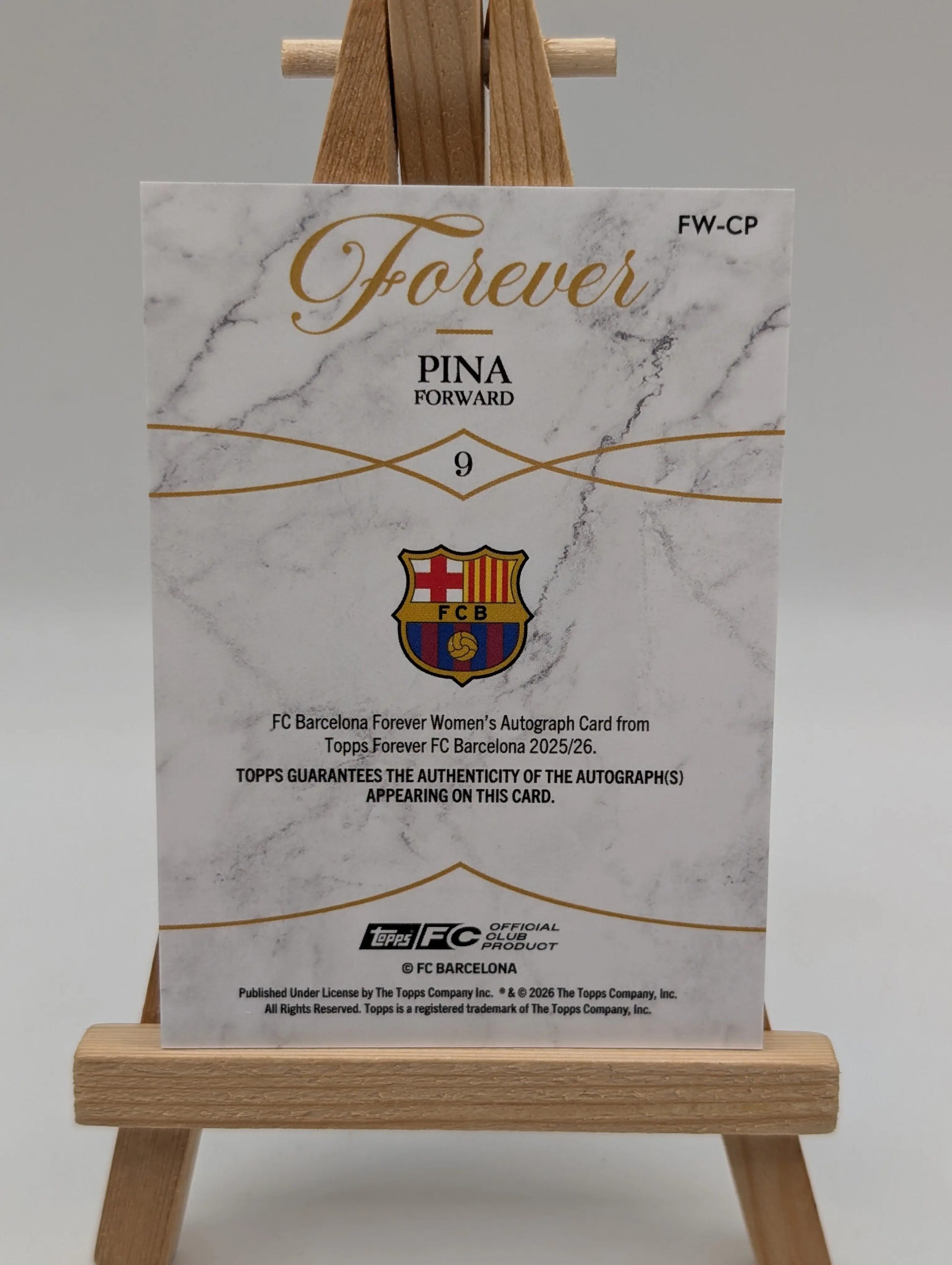 Topps Barcelona Forever Claudia Pina Auto /99 FRENLY BRICKS - Open 7 Days image 4