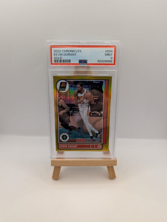 Kevin Durant 2022-23 Chronicles NBA Hoops Gold /10 Psa 9 POP 2 FRENLY BRICKS - Open 7 Days