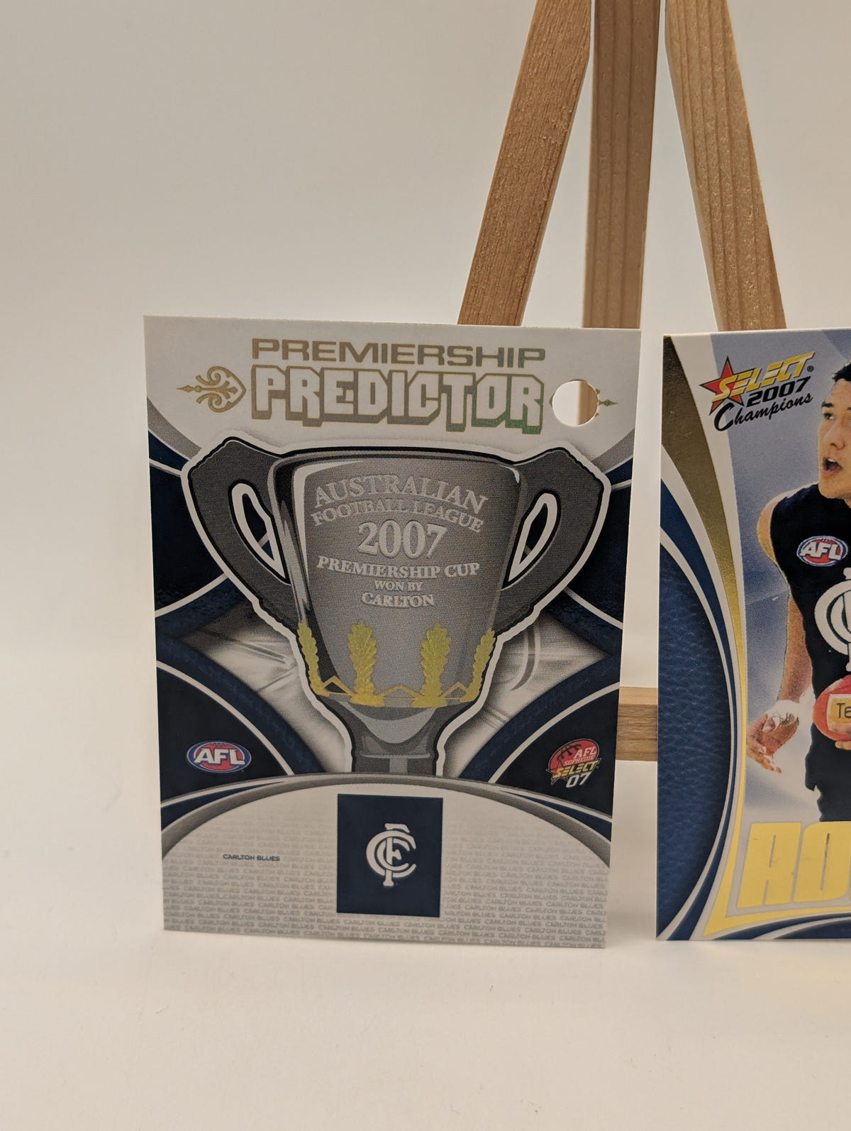 2007 Select AFL Supreme Predictor Carlton +Draft Rookie PDR3 Shaun Grigg FRENLY BRICKS - Open 7 Days image 2