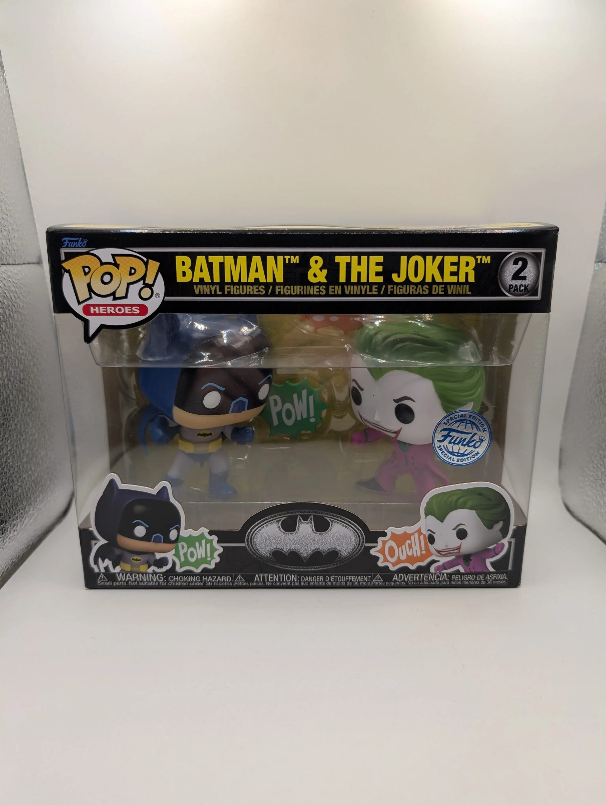 Batman -Batman & The Joker (1966) 85th Anniversary Pop! Vinyl Figure (RS) 2-Pack FRENLY BRICKS - Open 7 Days image 1