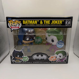 Batman -Batman & The Joker (1966) 85th Anniversary Pop! Vinyl Figure (RS) 2-Pack FRENLY BRICKS - Open 7 Days