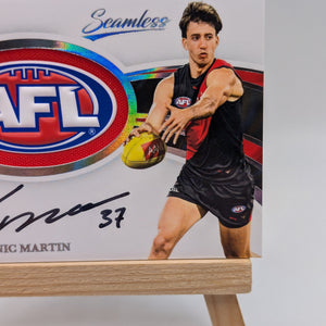 2025 AFL Select Seamless Badge Signature Nic Martin /65 Essendon Bombers FRENLY BRICKS - Open 7 Days