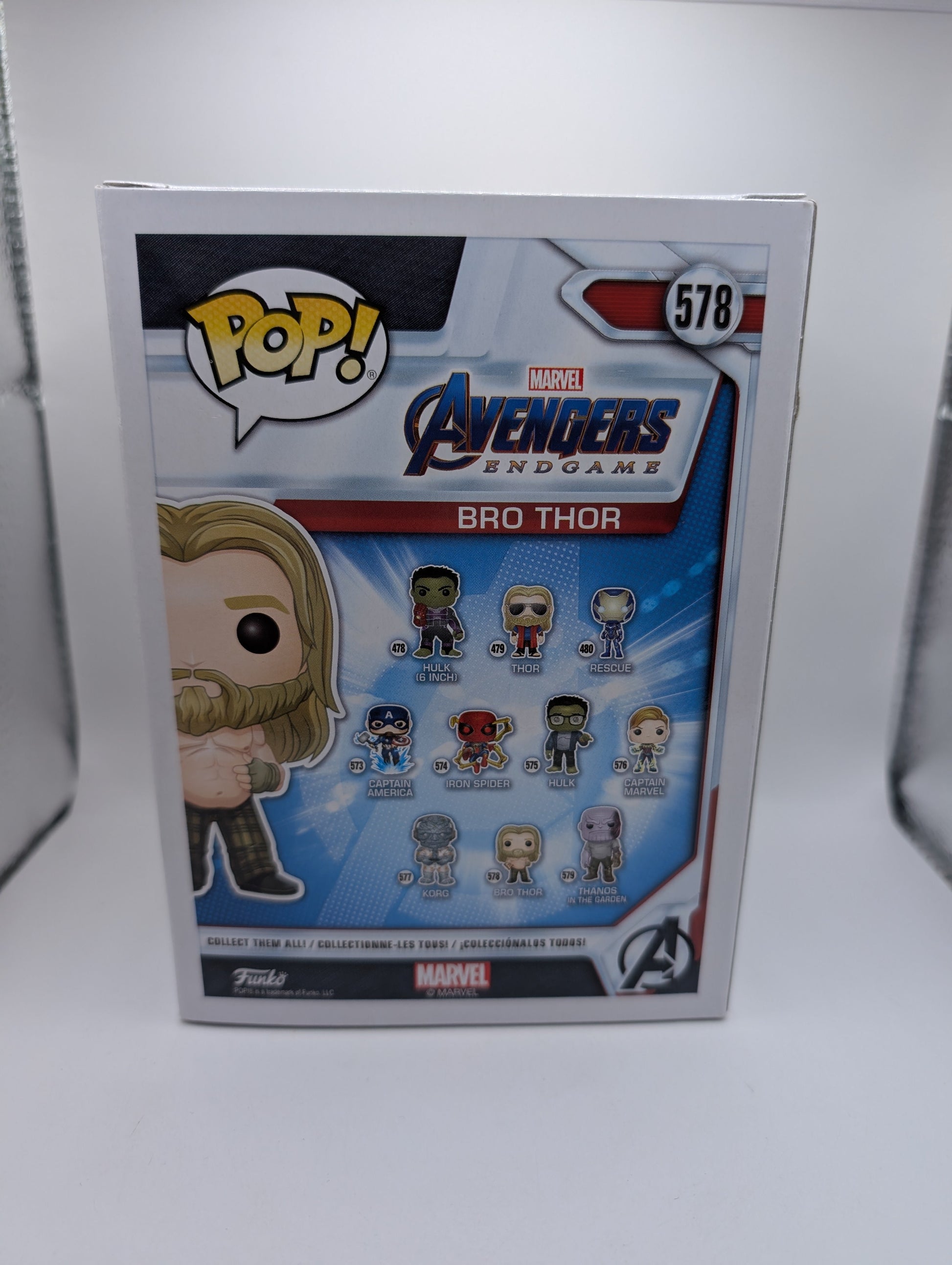 Funko Pop Bro Thor 578 Avengers Endgame Marvel Genuine Pop! Vinyl FRENLY BRICKS - Open 7 Days