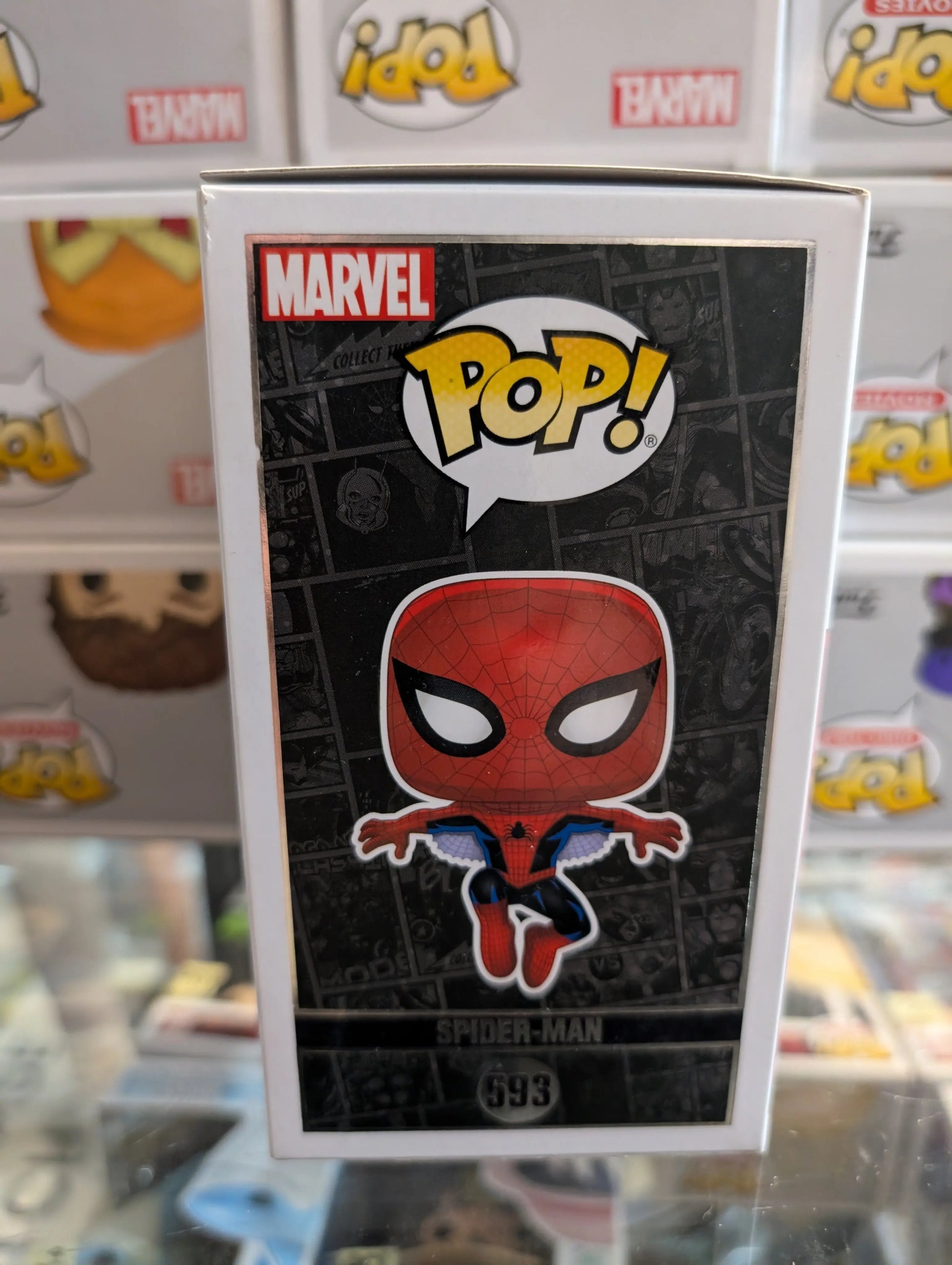 Funko Pop! Spider-Man 593 Marvel Comics Superhero Vinyl Figure FRENLY BRICKS - Open 7 Days