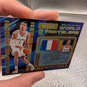Victor Wembanyama 08/10 RC Recon World Travelers Panini FRENLY BRICKS - Open 7 Days