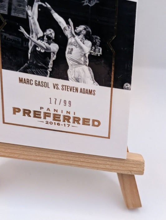 2017 Panini Preferred Marc Gasol vs Steven Adams Jersey Booklet VS-MGSA /99 FRENLY BRICKS - Open 7 Days