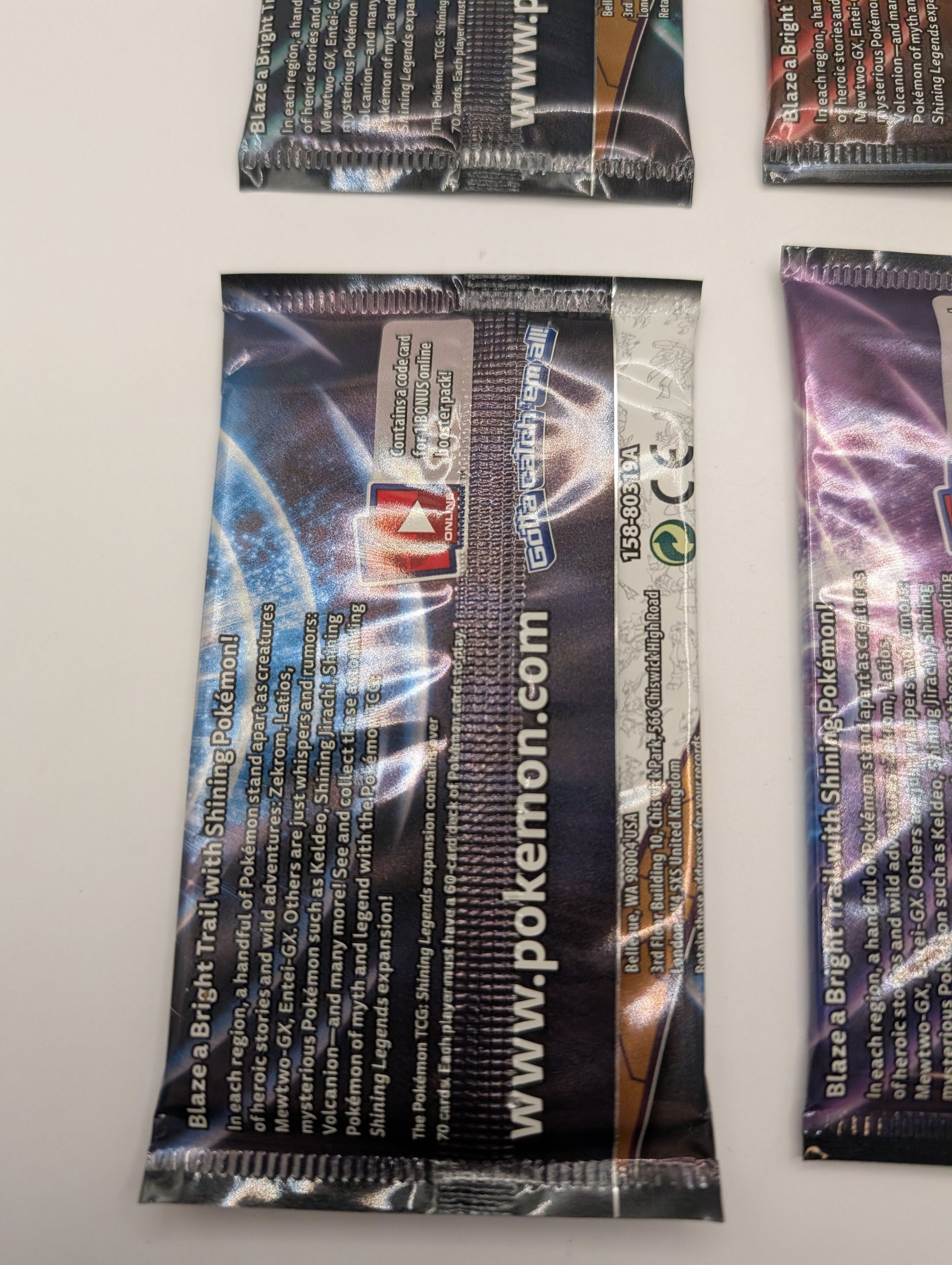 Pokemon Shining Legends Booster Packs Art Set x4 New & Sealed Sun Moon FRENLY BRICKS - Open 7 Days