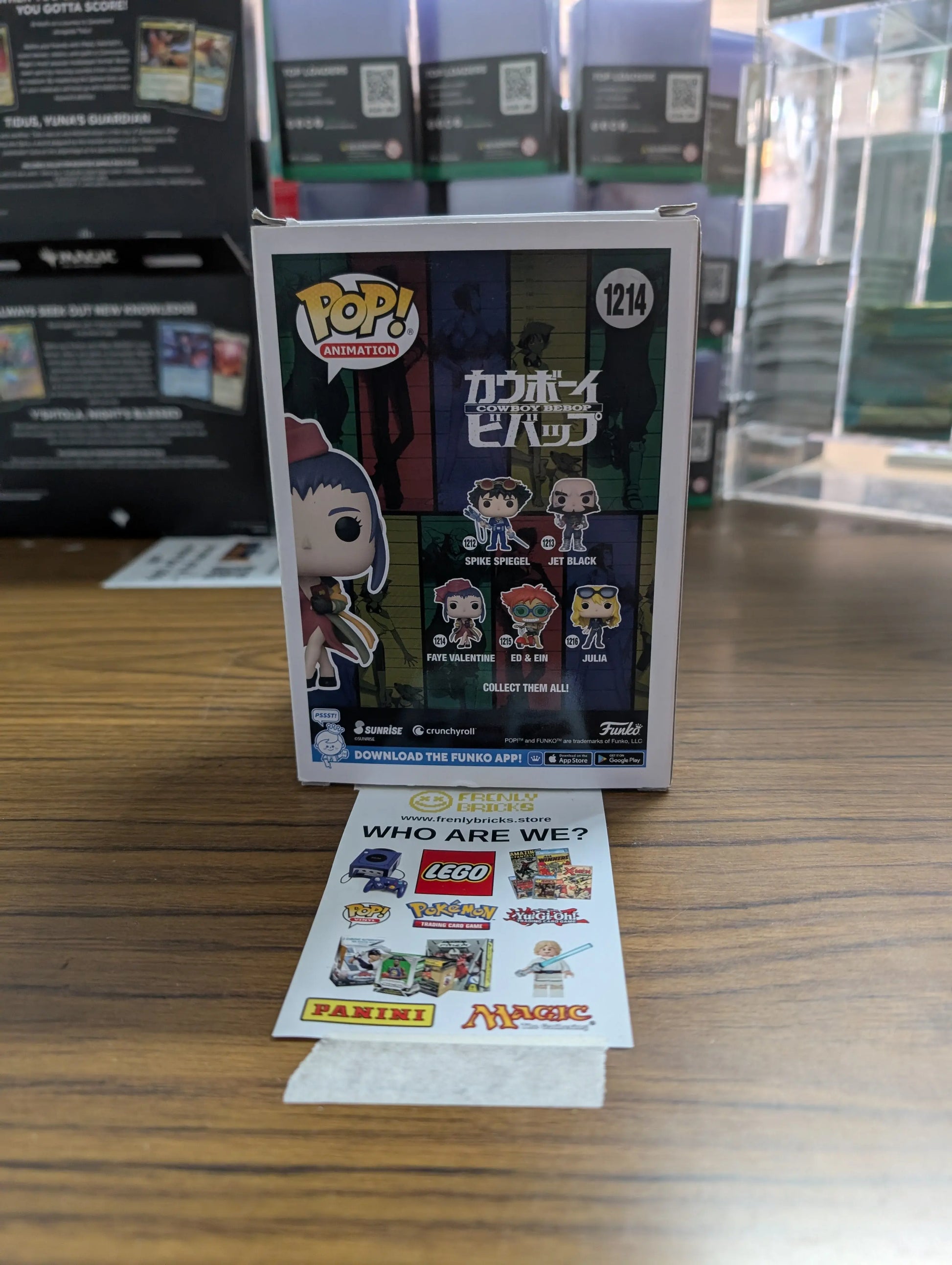 FUNKO Pop Vinyl Faye Valentine #1214 FRENLY BRICKS - Open 7 Days