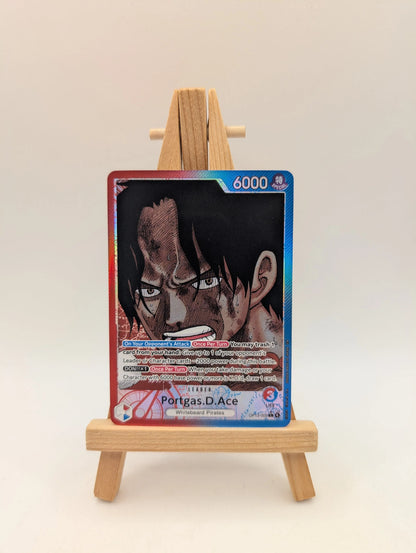 Portgas D Ace OP13 Manga Leader Rare	Alternate Art One Piece Card English Carryi FRENLY BRICKS - Open 7 Days