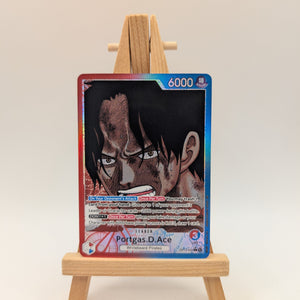 Portgas D Ace OP13 Manga Leader Rare	Alternate Art One Piece Card English Carryi FRENLY BRICKS - Open 7 Days