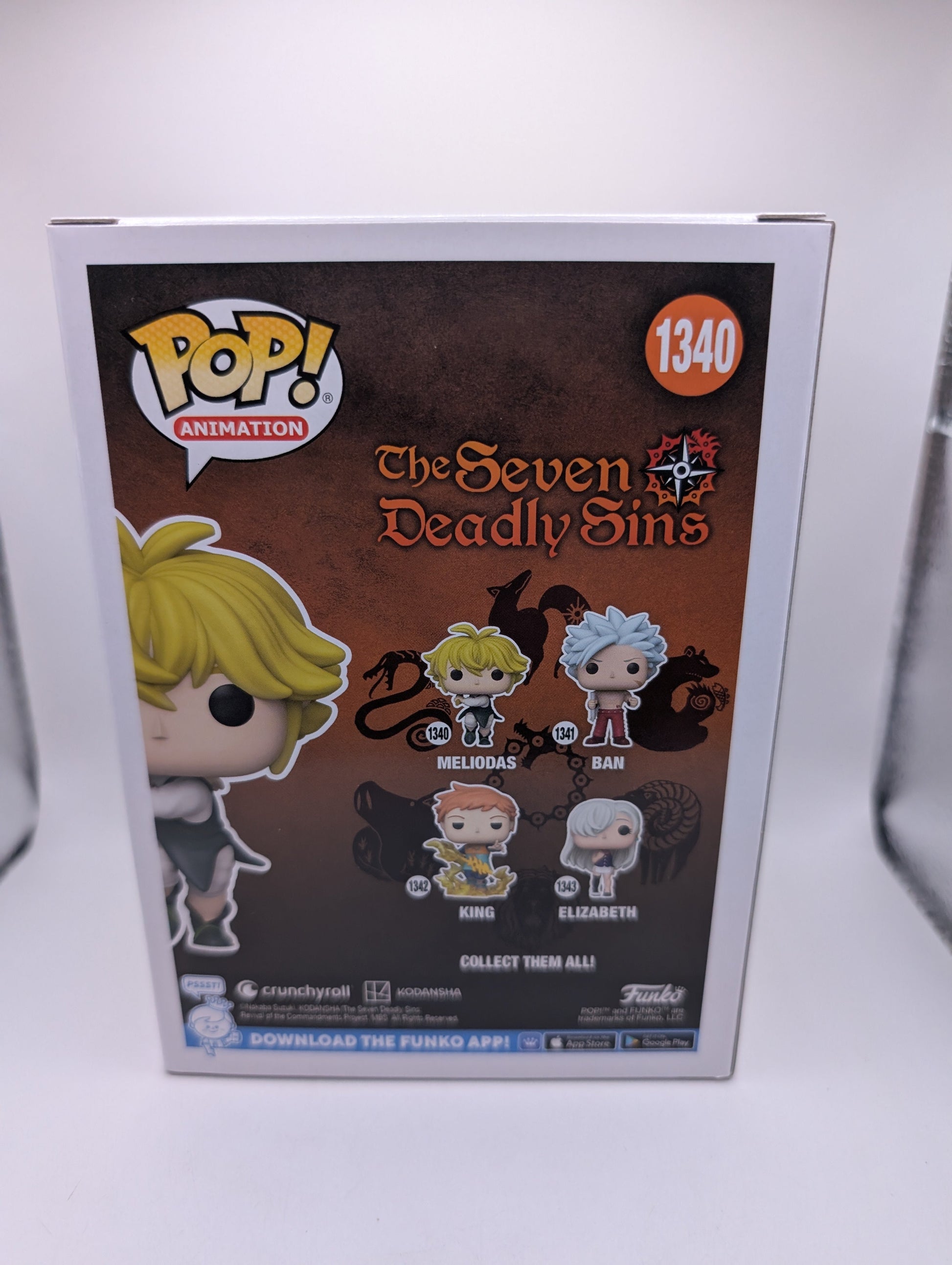 Meliodas Seven Deadly Sins Funko Pop Vinyl Figure #1340 FRENLY BRICKS - Open 7 Days