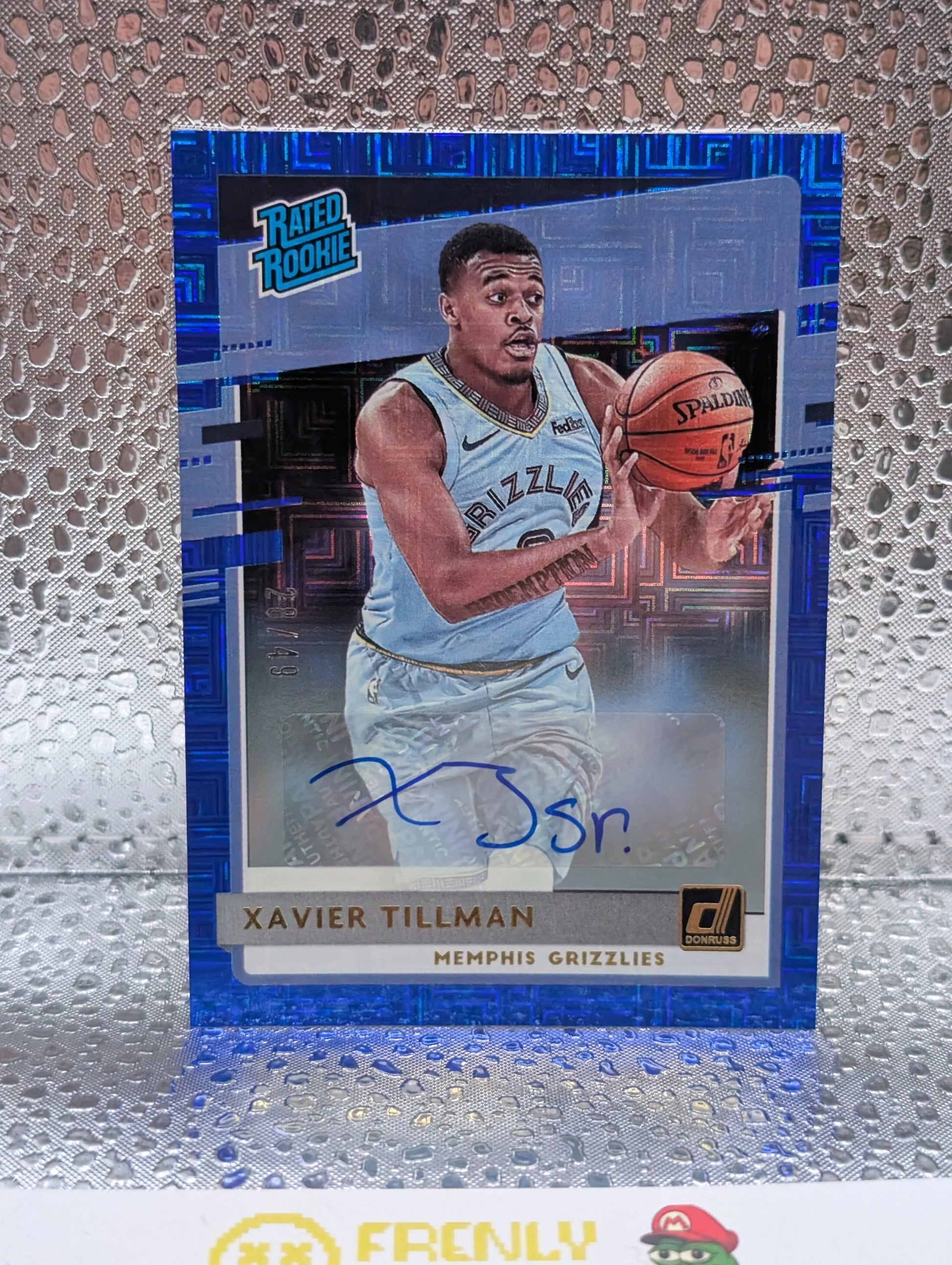 2020-21 Donruss Xavier Tillman Rated Rookie Signatures Auto Choice Blue /49 FRENLY BRICKS - Open 7 Days