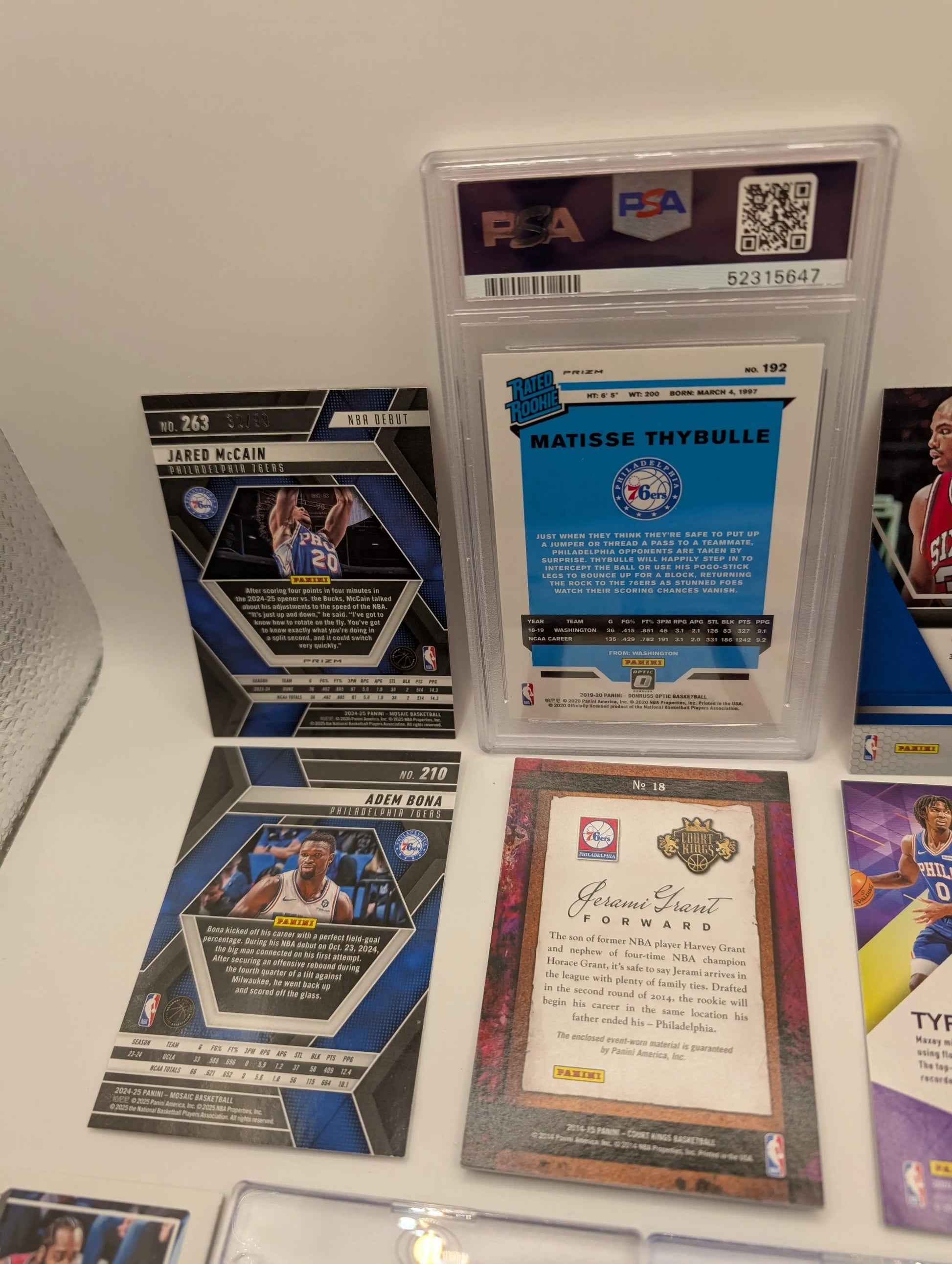 Philadelphia 76ers NBA Basketball Card Lot, Rookies, Patch, Auto, Graded FRENLY BRICKS - Open 7 Days