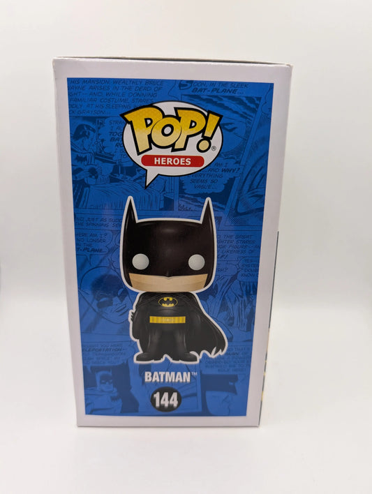DC Super Heroes-Batman #144 Funko Pop Vinyl. Black Chrome. 2017 Fall Convention FRENLY BRICKS - Open 7 Days