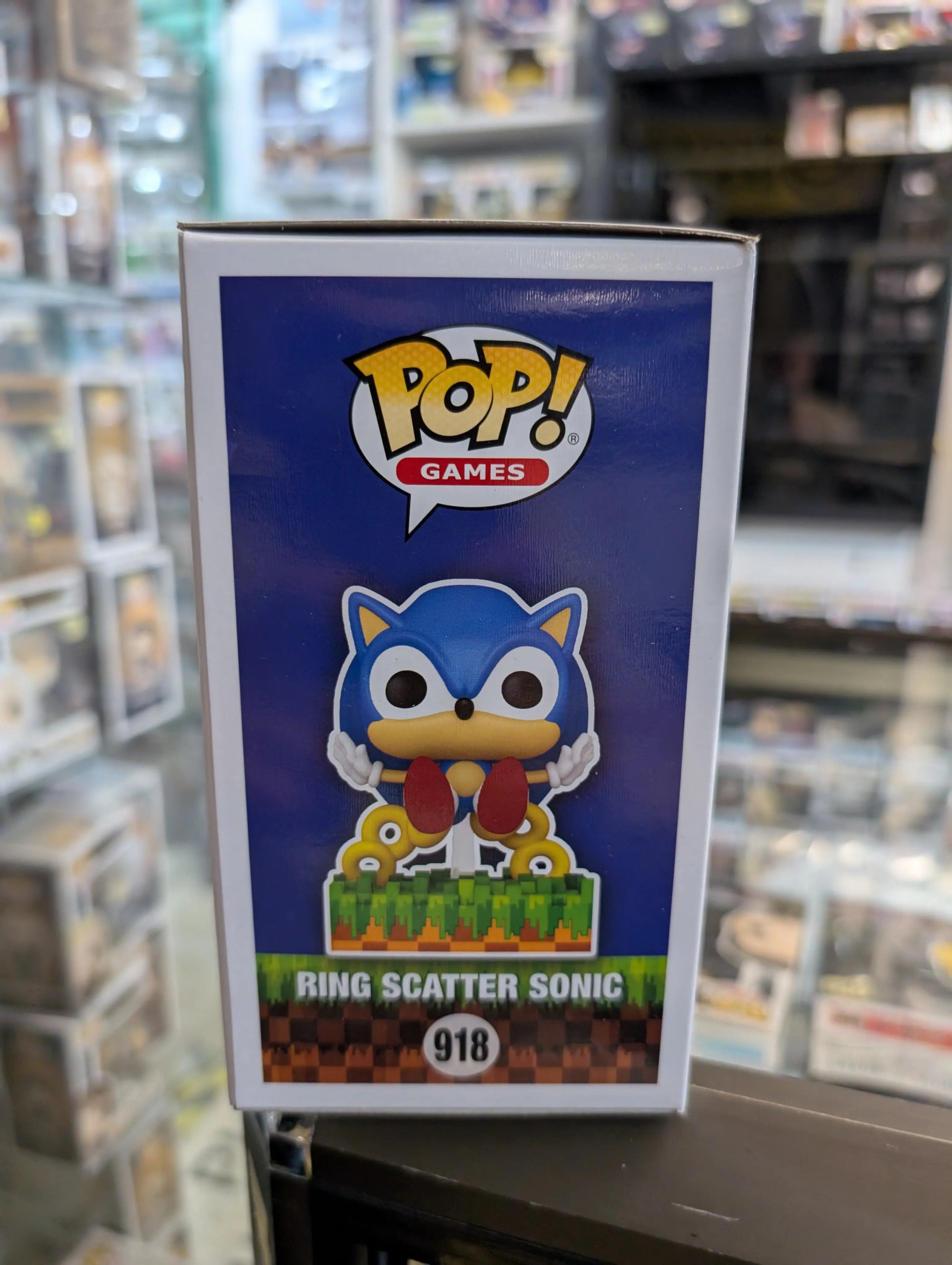 Sonic The Hedgehog Ring Scatter Sonic Funko POP! Vinyl 918 FRENLY BRICKS - Open 7 Days
