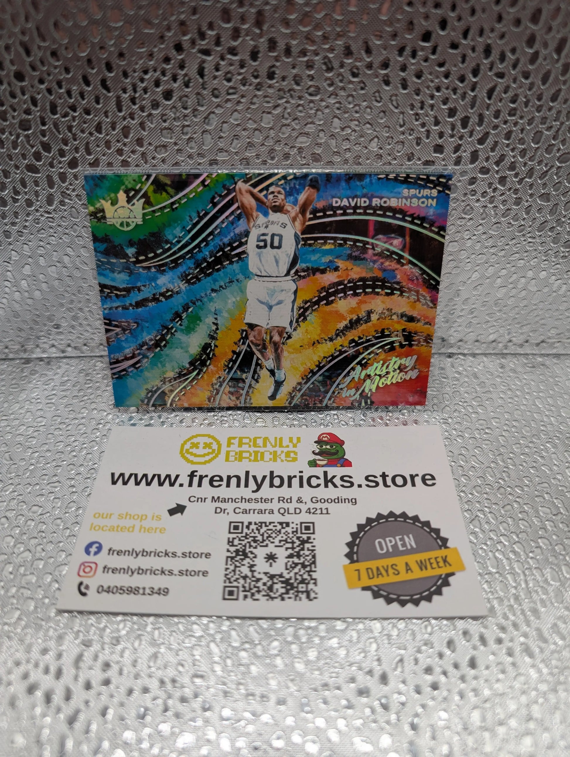 David Robinson 2024-25 Panini Court Kings /125 Silver Artistry In Motion #21 FRENLY BRICKS - Open 7 Days