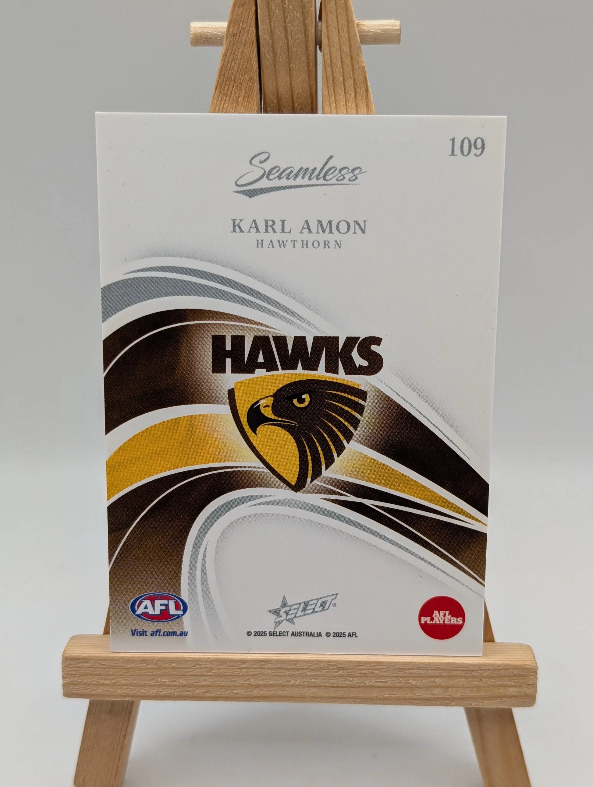 2025 AFL Select Seamless Karl Amon Base /95 FRENLY BRICKS - Open 7 Days image 3