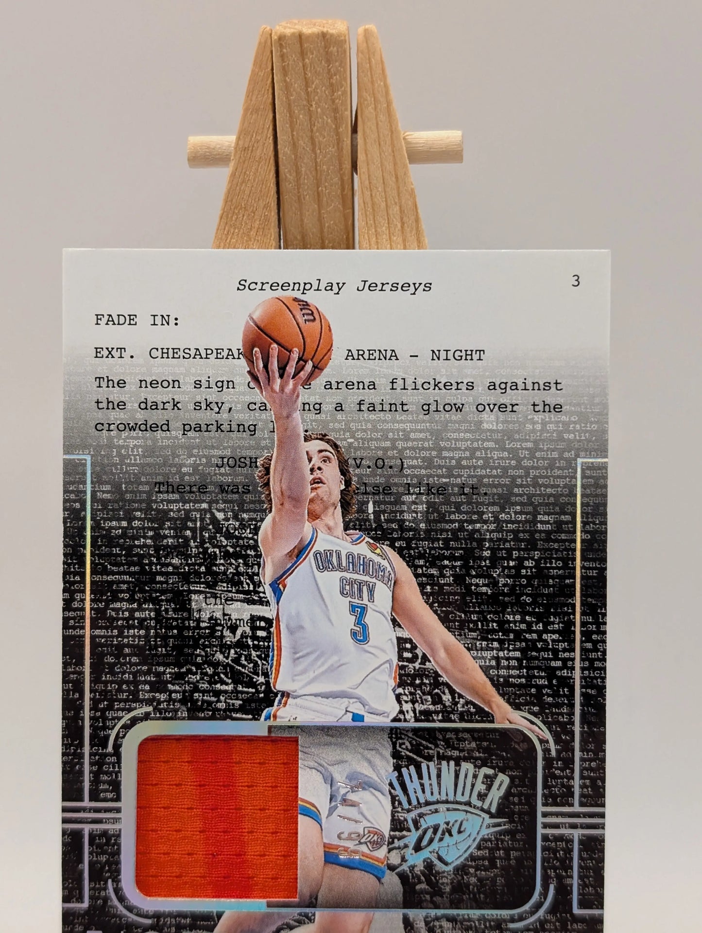 2023 Noir Screen Play Jerseys Josh Giddey Game Worn Patch /99 FRENLY BRICKS - Open 7 Days