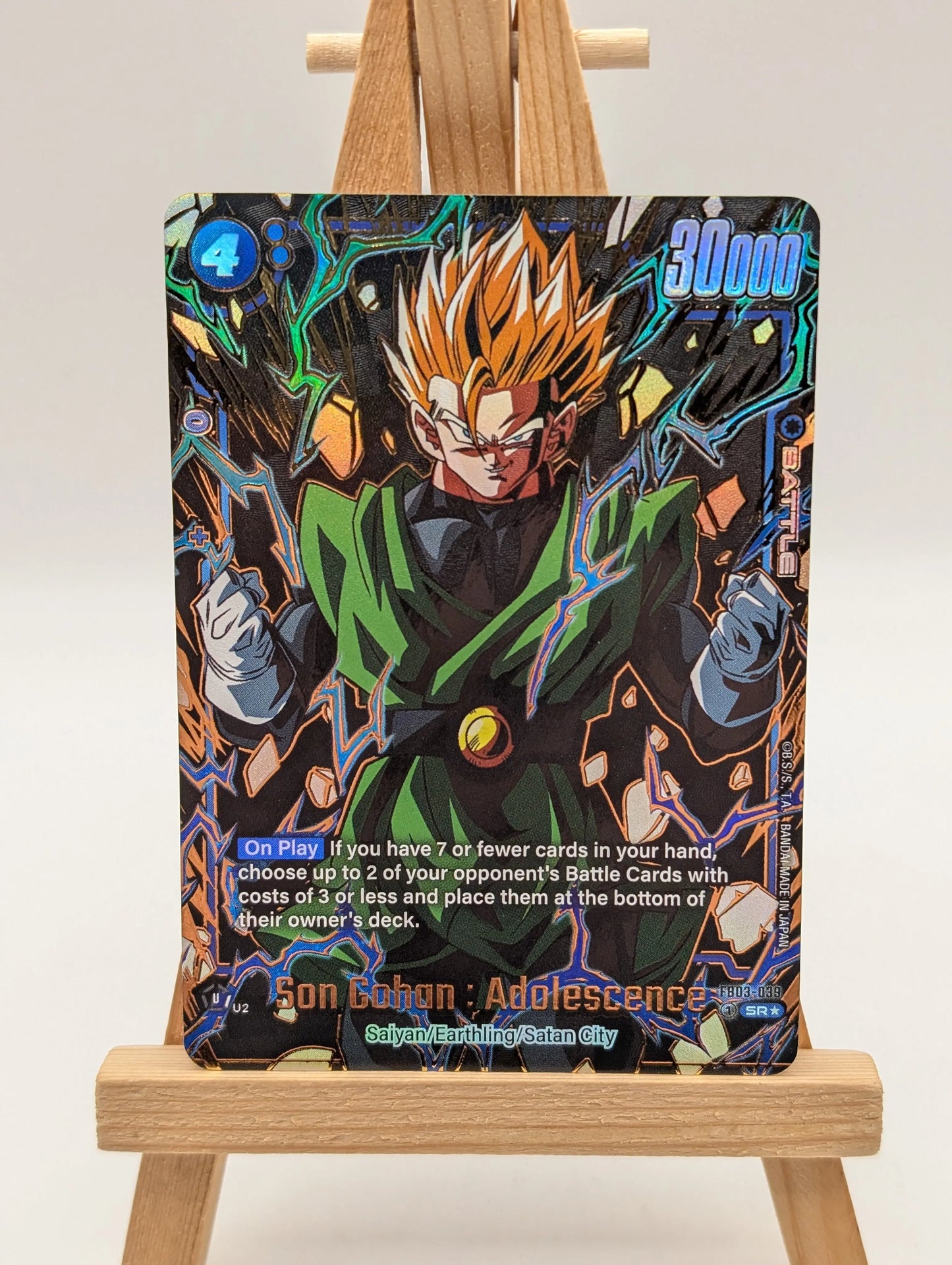 Dragon Ball  - Son Gohan : Adolescence FB03-039 (SR) Raging Roar Alt Art English FRENLY BRICKS - Open 7 Days