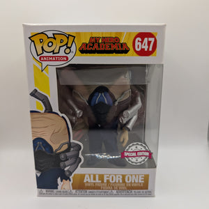 All For One Pop 647 - My Hero Academia Funko Pop! 2020 Vaulted FRENLY BRICKS - Open 7 Days