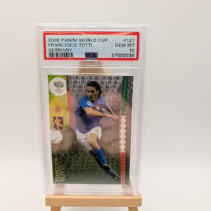 FRANCESCO TOTTI GERMANY PANINI WORLD CUP GERMANY 2006 127 PSA 10 FRENLY BRICKS - Open 7 Days