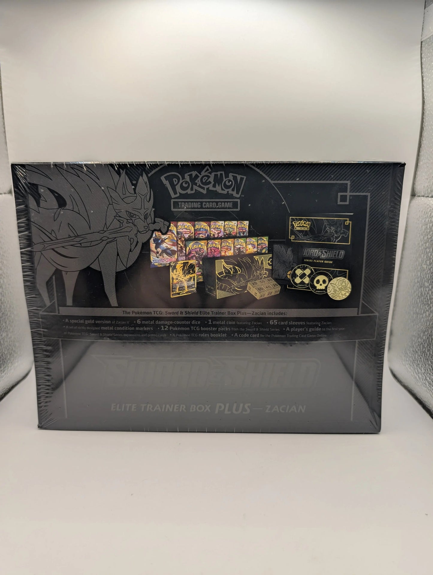 Pokemon TCG Sword & Shield Zacian ETB Elite Trainer Box Plus Factory Sealed FRENLY BRICKS - Open 7 Days