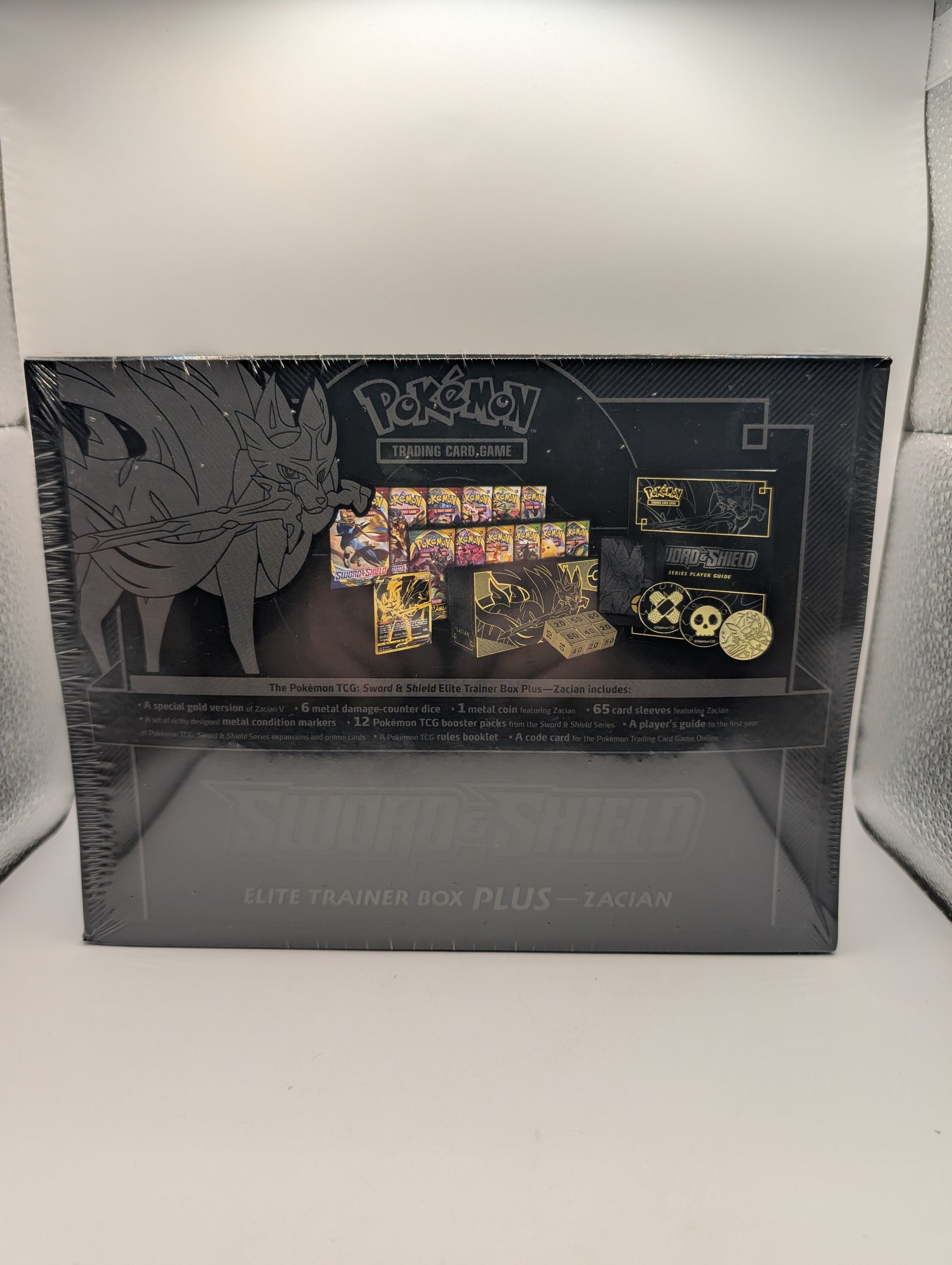 Pokemon TCG Sword & Shield Zacian ETB Elite Trainer Box Plus Factory Sealed FRENLY BRICKS - Open 7 Days