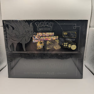 Pokemon TCG Sword & Shield Zacian ETB Elite Trainer Box Plus Factory Sealed FRENLY BRICKS - Open 7 Days
