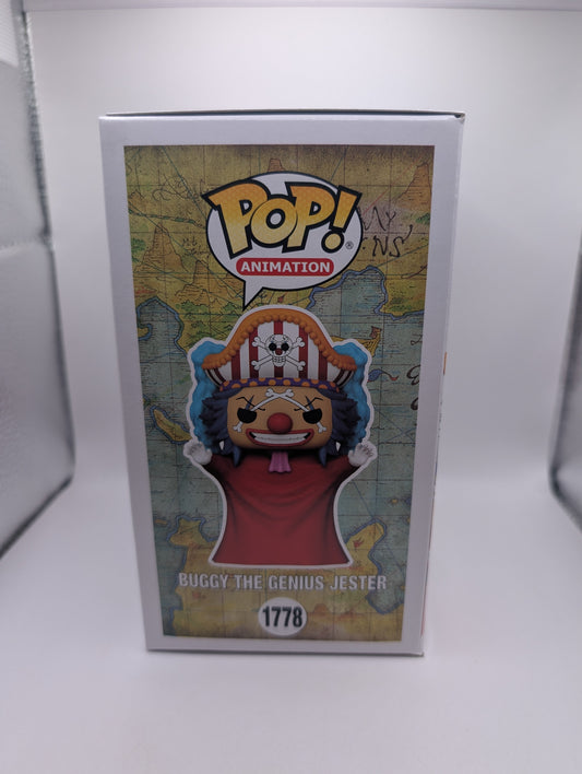 Funko Pop! Vinyl: One Piece Buggy the Genius Jester #1778, Chalice Exclusive FRENLY BRICKS - Open 7 Days