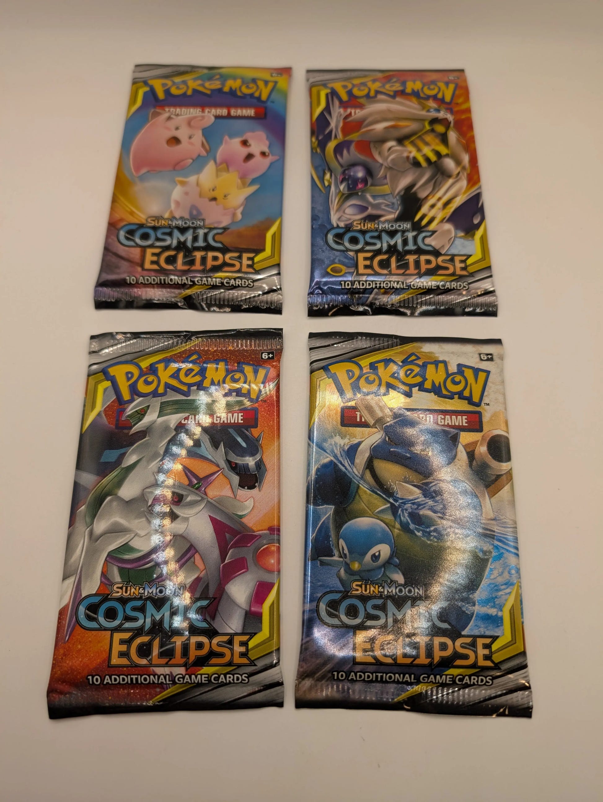 POKEMON TCG COSMIC ECLIPSE 4x Booster Packs (Complete Art Set) Factory Sealed FRENLY BRICKS - Open 7 Days image 1