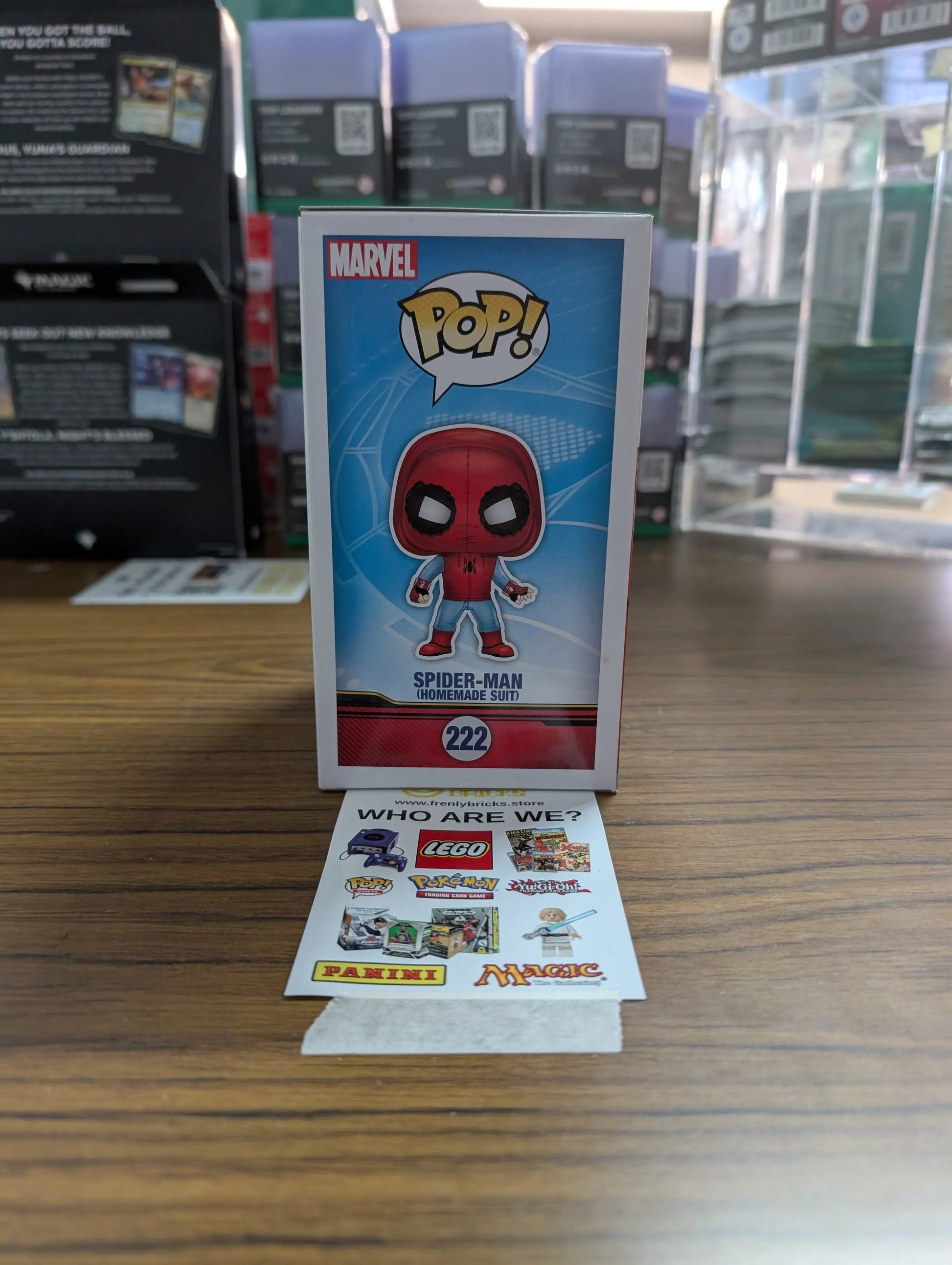 FUNKO Pop Vinyl Spider-Man #222 FRENLY BRICKS - Open 7 Days