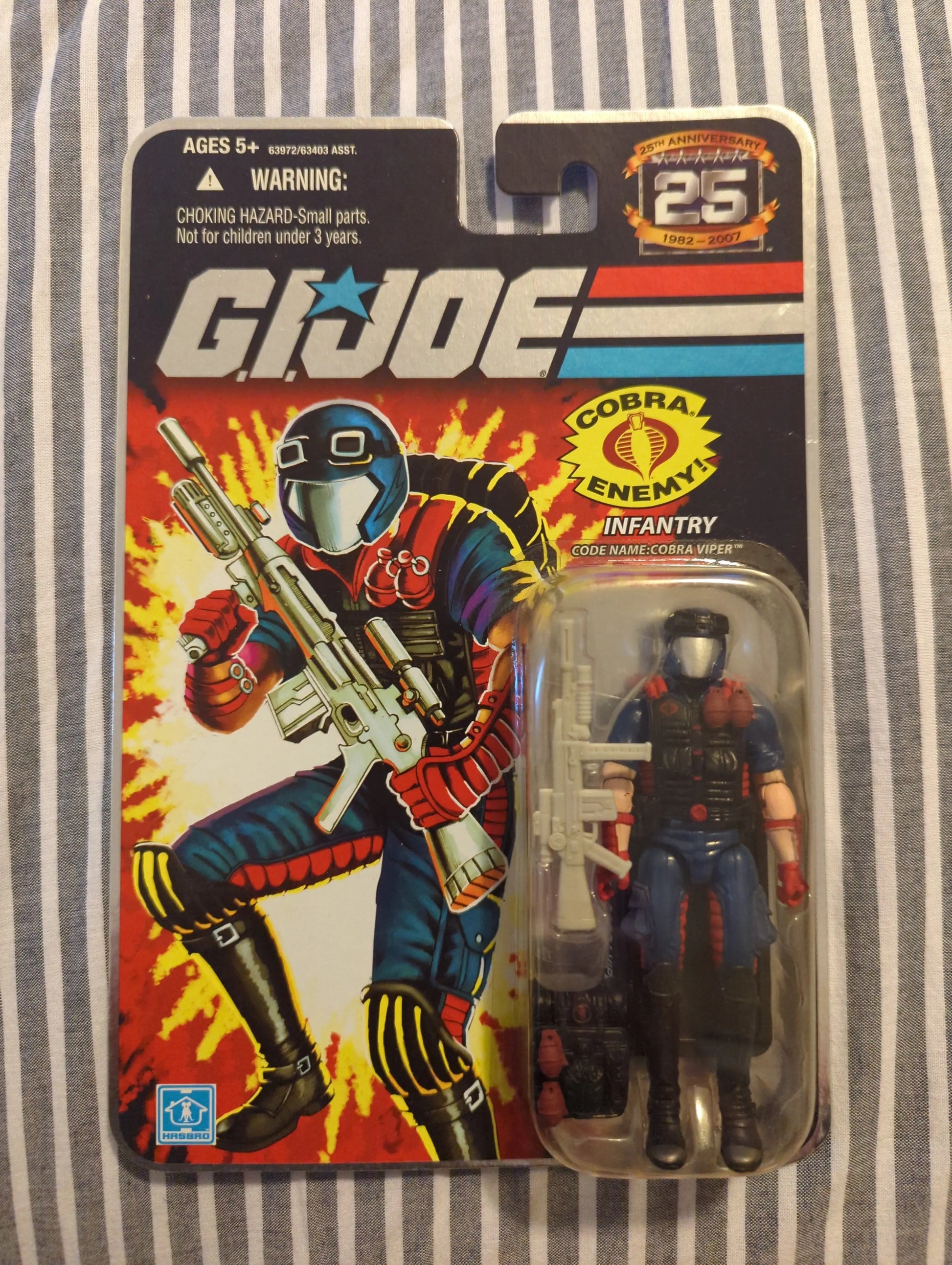 GI Joe 25th Anniversary Infantry Cobra Viper Foil Hasbro 2008 New FRENLY BRICKS - Open 7 Days