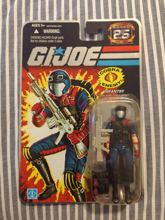 GI Joe 25th Anniversary Infantry Cobra Viper Foil Hasbro 2008 New FRENLY BRICKS - Open 7 Days