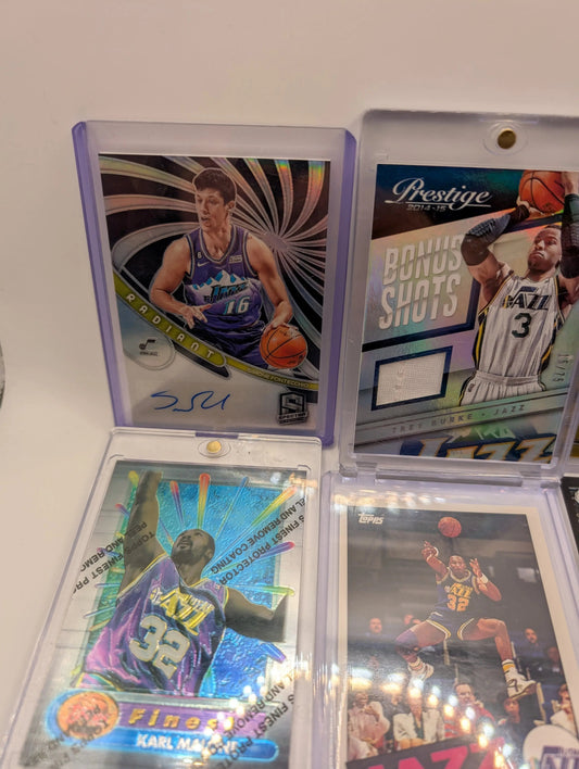 Utah Jazz NBA Basketball Card Lot, Rookies, Patch, Auto, Numbered, Karl Malone FRENLY BRICKS - Open 7 Days