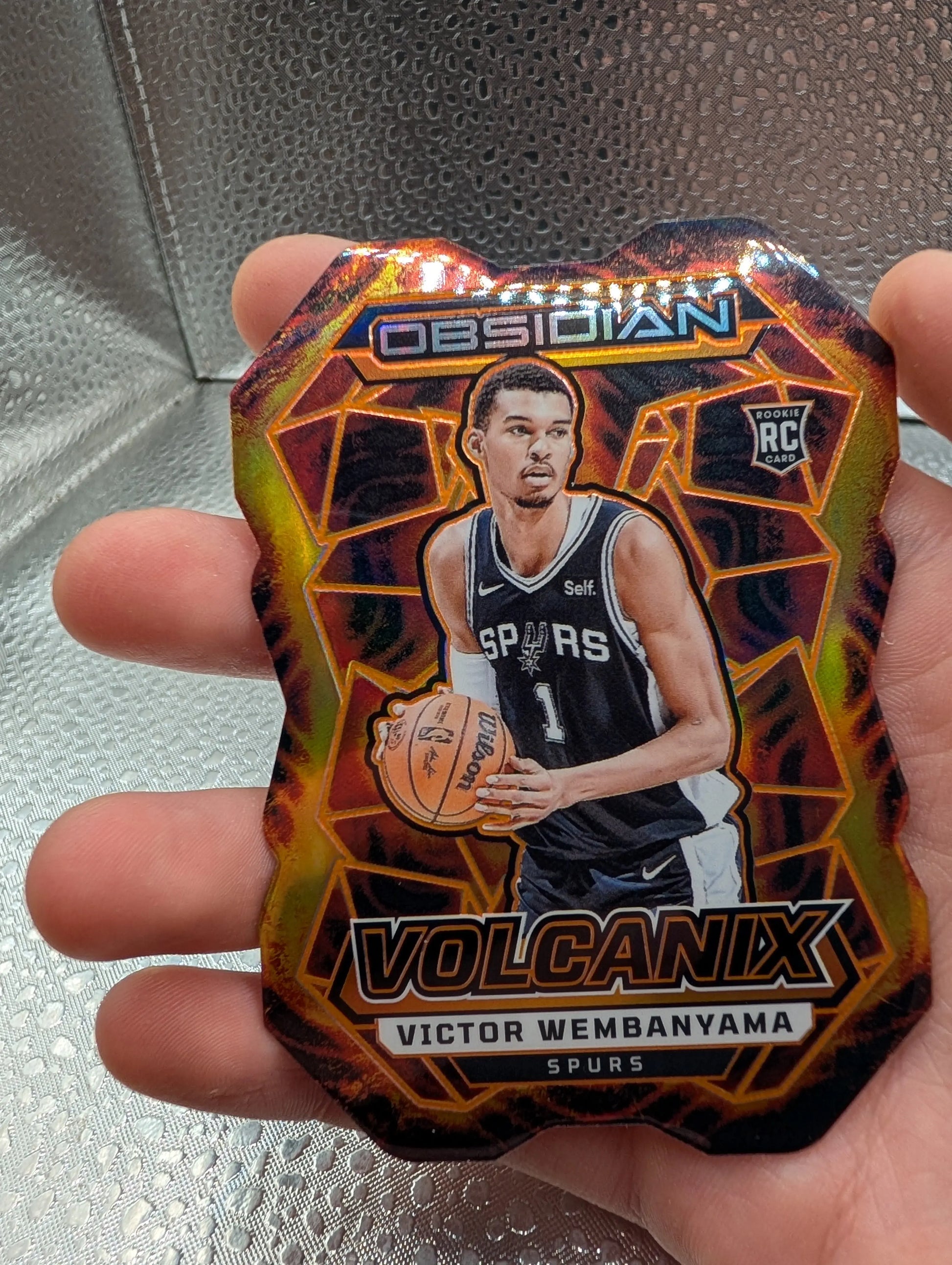 Victor Wembanyama Obsidian Volcanic Spurs RC Panini FRENLY BRICKS - Open 7 Days