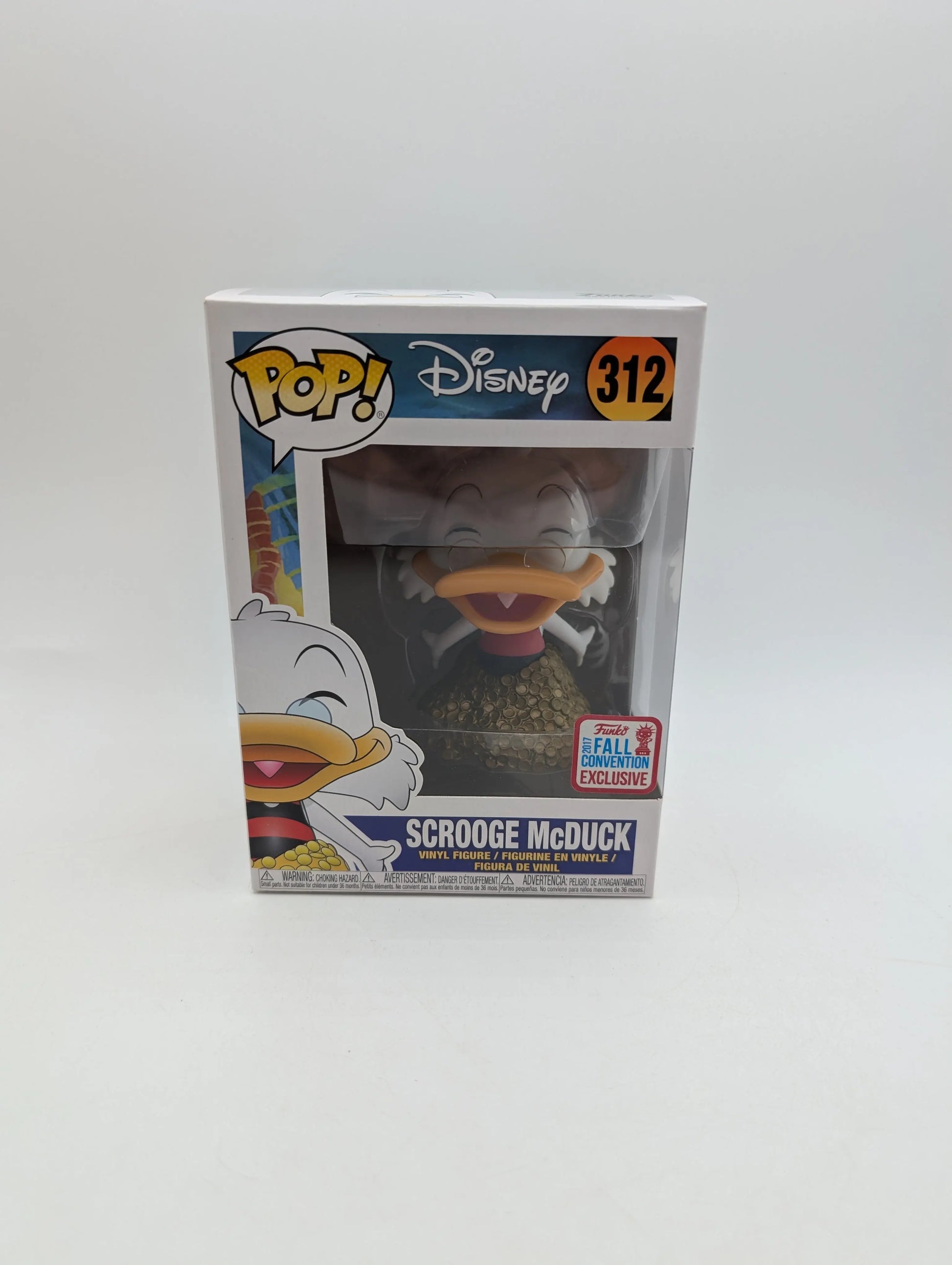 Scrooge McDuck 2017 Falls Convention Excl - Duck Tales - Funko POP! Vinyl - #312 FRENLY BRICKS - Open 7 Days