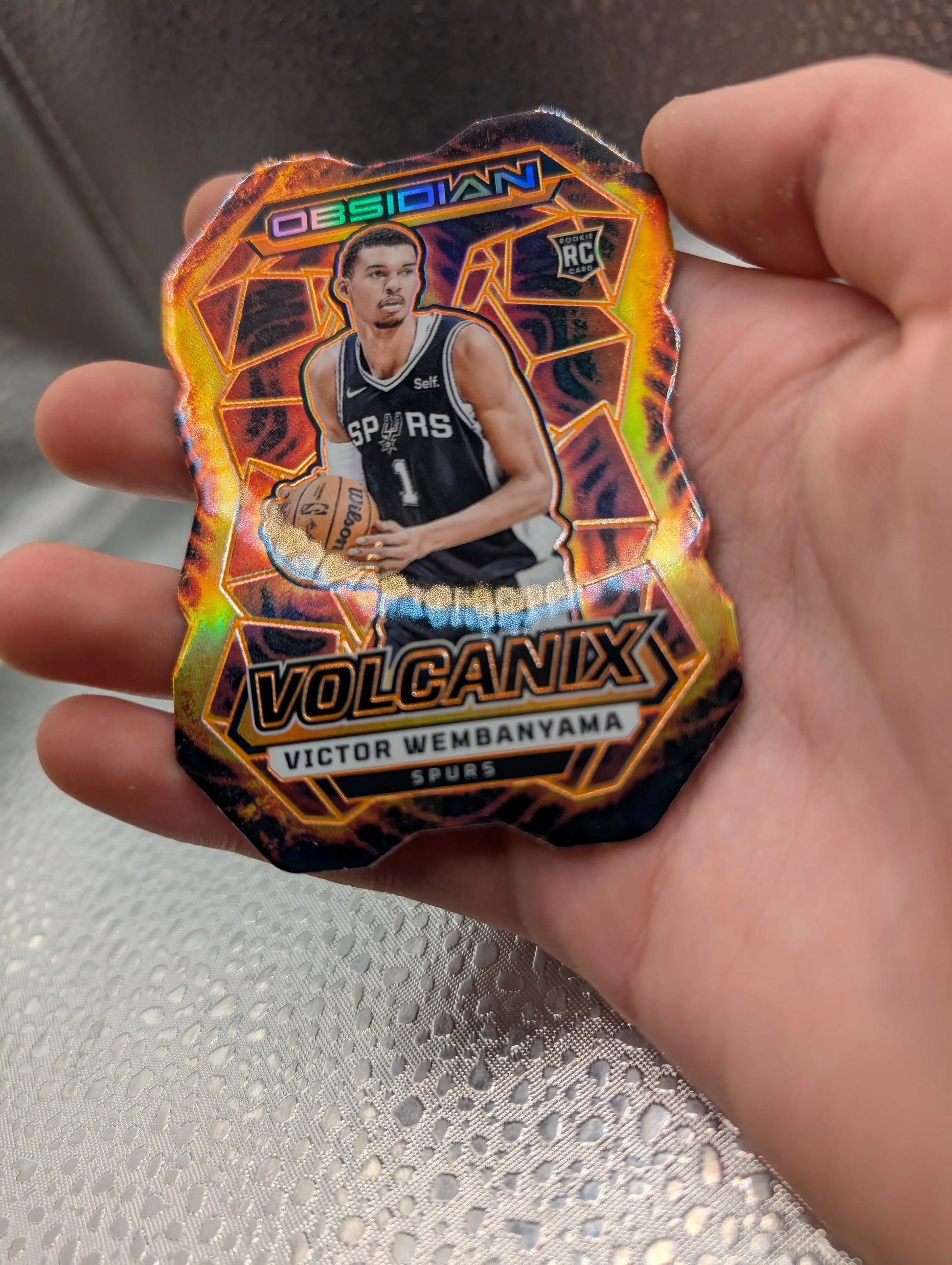 Victor Wembanyama Obsidian Volcanic Spurs RC Panini FRENLY BRICKS - Open 7 Days