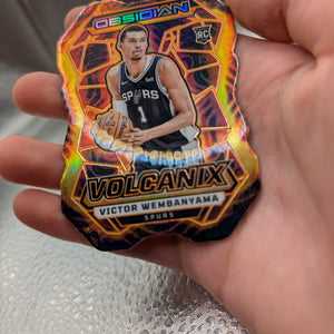 Victor Wembanyama Obsidian Volcanic Spurs RC Panini FRENLY BRICKS - Open 7 Days