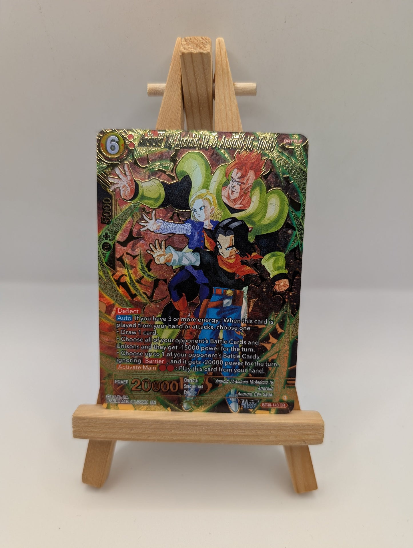 Dragon Ball Three Glorious Fighters Android 17, Android 18, & 16 BT30-143 CR FRENLY BRICKS - Open 7 Days