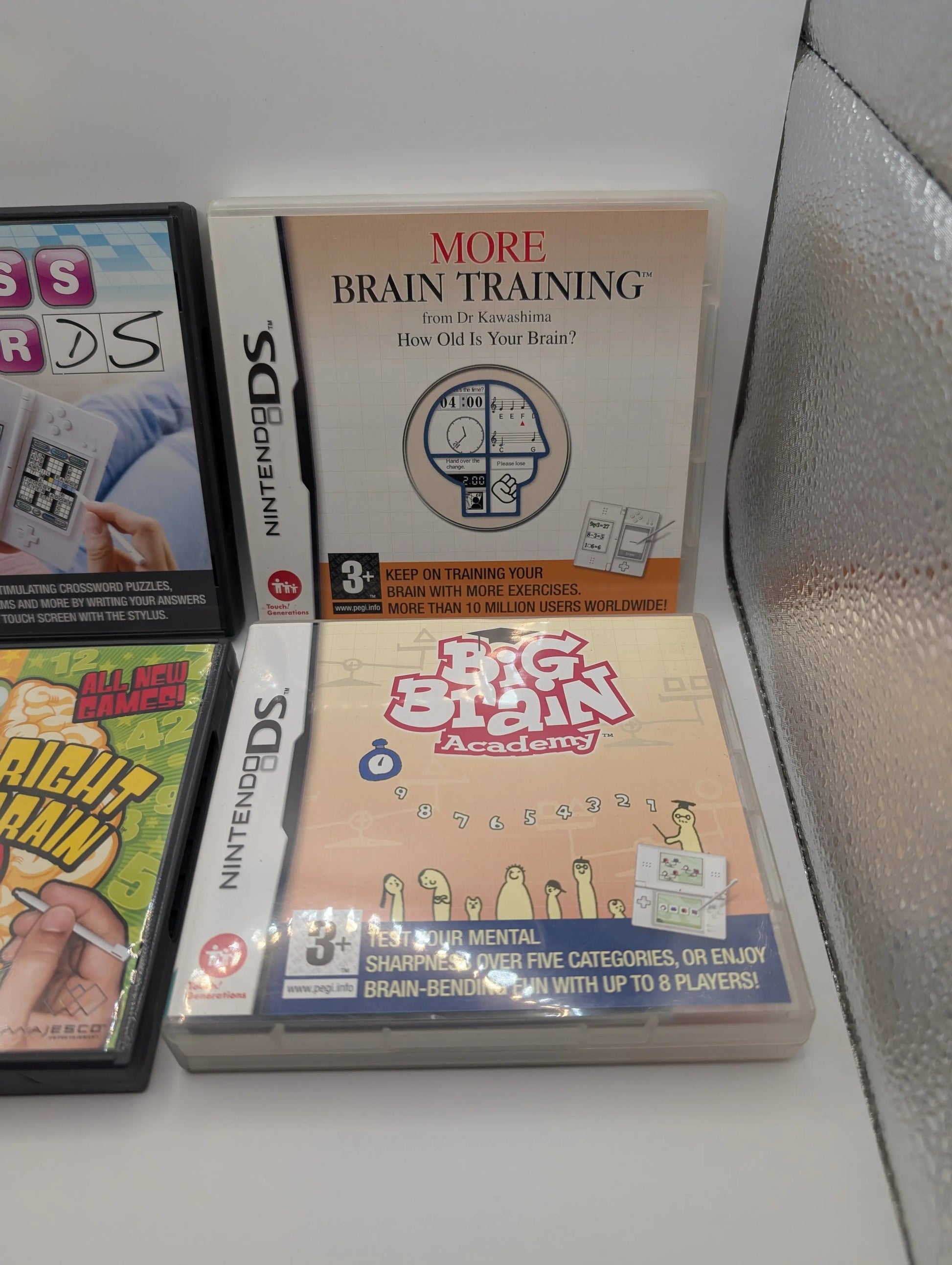 NINTENDO DS Brain Training Game Lot x 4 Games - Includes Manuals, Tested, Pal Working FRENLY BRICKS - Open 7 Days