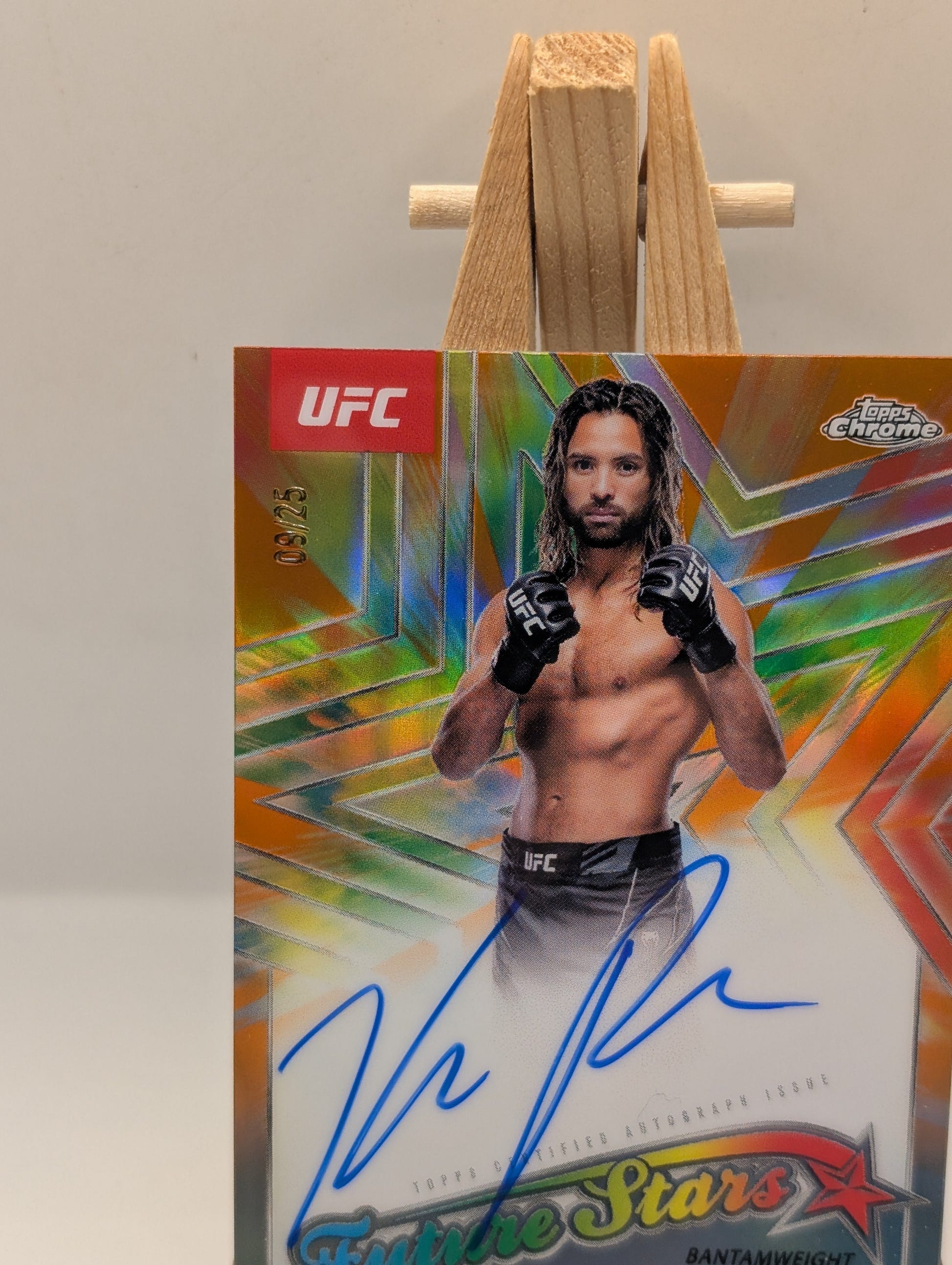 2025 Topps Chrome UFC Kyler Phillips Future Stars Auto Refractor SP #/25 FRENLY BRICKS - Open 7 Days image 3