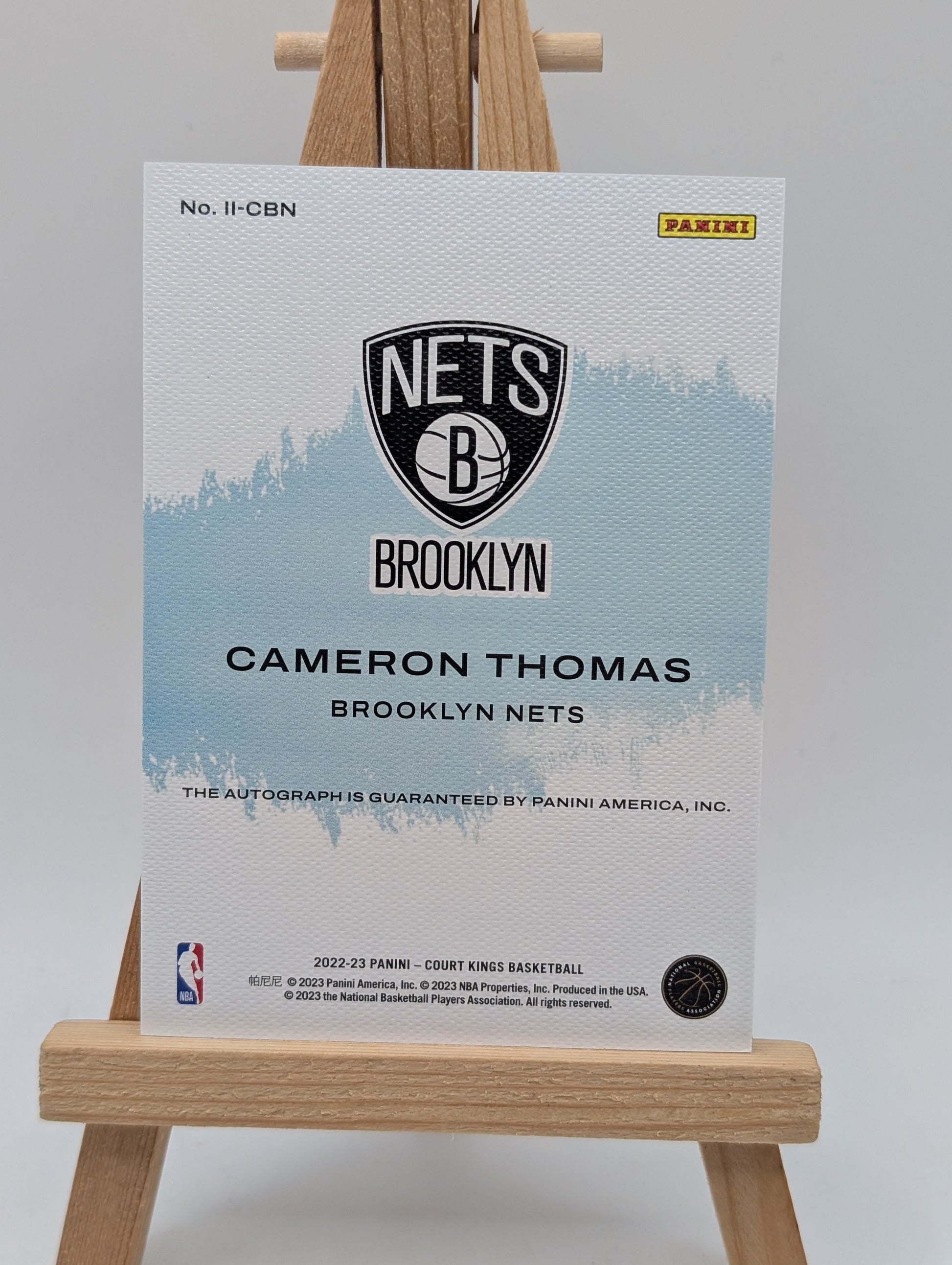 2022 Panini Court Kings Cameron Thomas Impressionist Ink Auto SP Nets