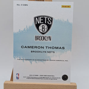 2022 Panini Court Kings Cameron Thomas Impressionist Ink Auto SP Nets
