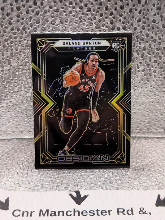 2021-22 Panini Obsidian Electric Etch Yellow #177 Dalano Banton /10 FRENLY BRICKS - Open 7 Days