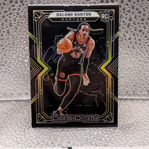 2021-22 Panini Obsidian Electric Etch Yellow #177 Dalano Banton /10 FRENLY BRICKS - Open 7 Days