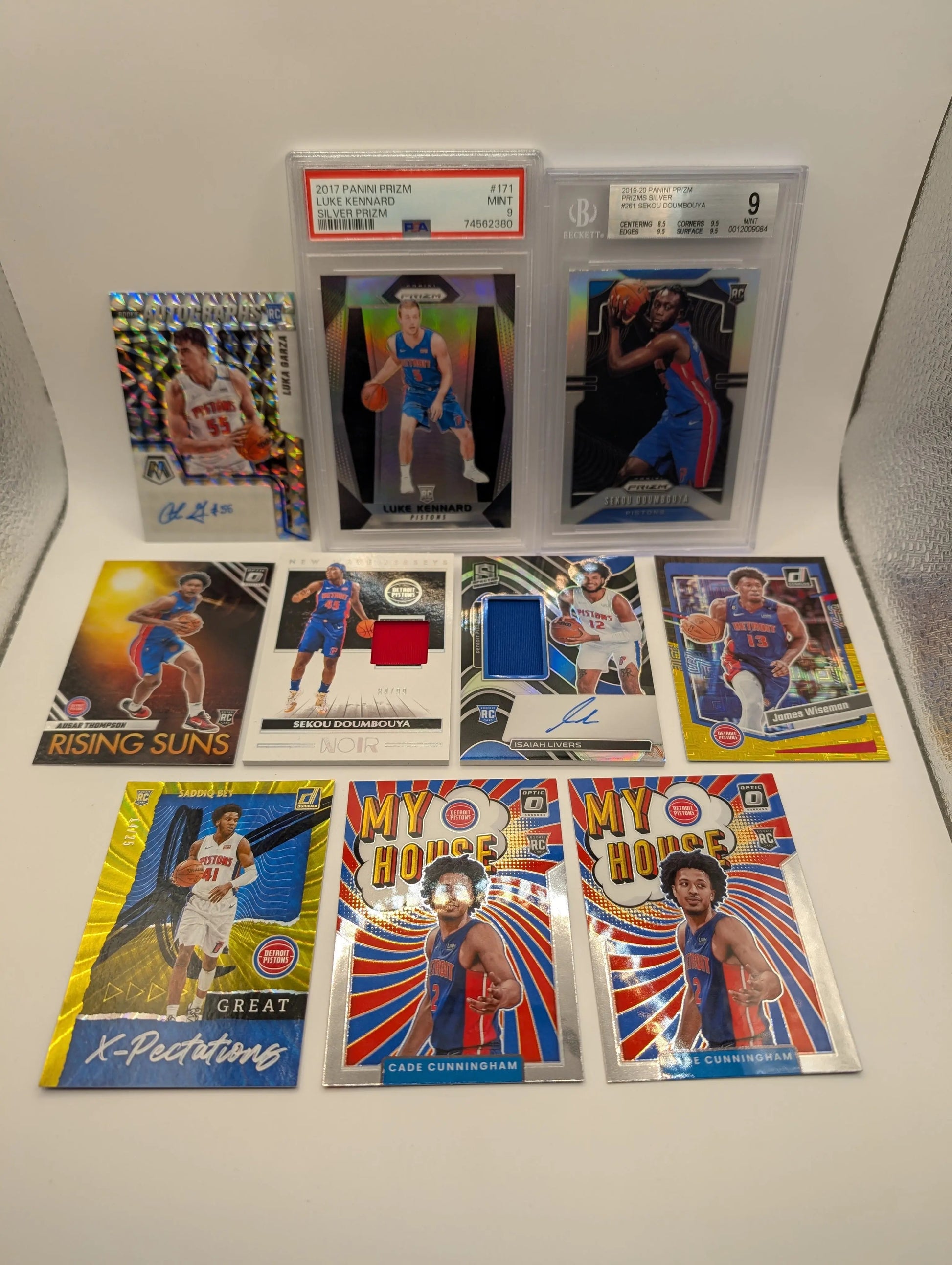 Detroit Pistons NBA Basketball Card Lot, Rookies, Patch, Auto, Cade Cunningham FRENLY BRICKS - Open 7 Days