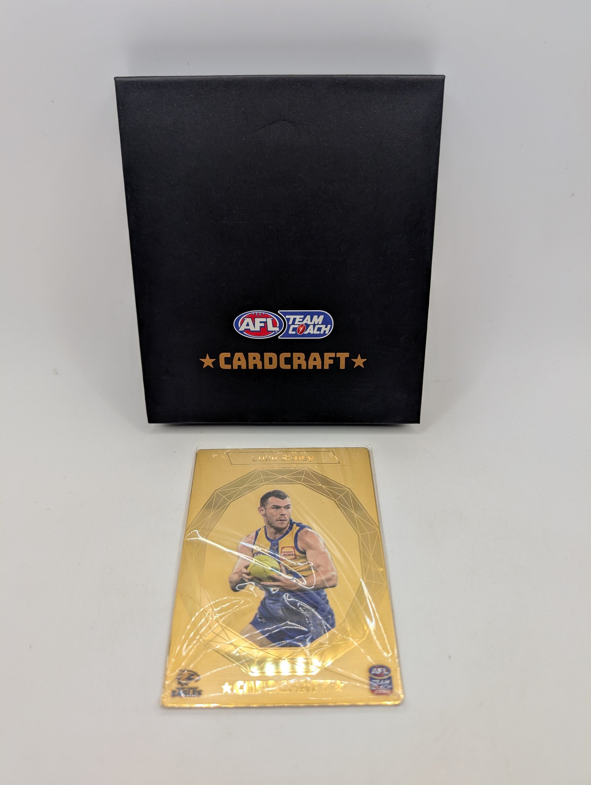 Luke Shuey 24k Gold Card Craft 2025 Teamcoach AFL Footy Card West Coast Eagles