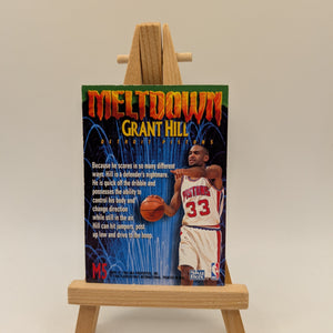 1995-96 Skybox Premium Grant Hill Meltdown Lenticular #NNO 76ers FRENLY BRICKS - Open 7 Days