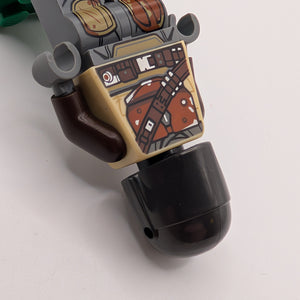 NEW - Lego Minifigure sw1057 The Mandalorian no cape MISPRINT HELMET FRENLY BRICKS - Open 7 Days